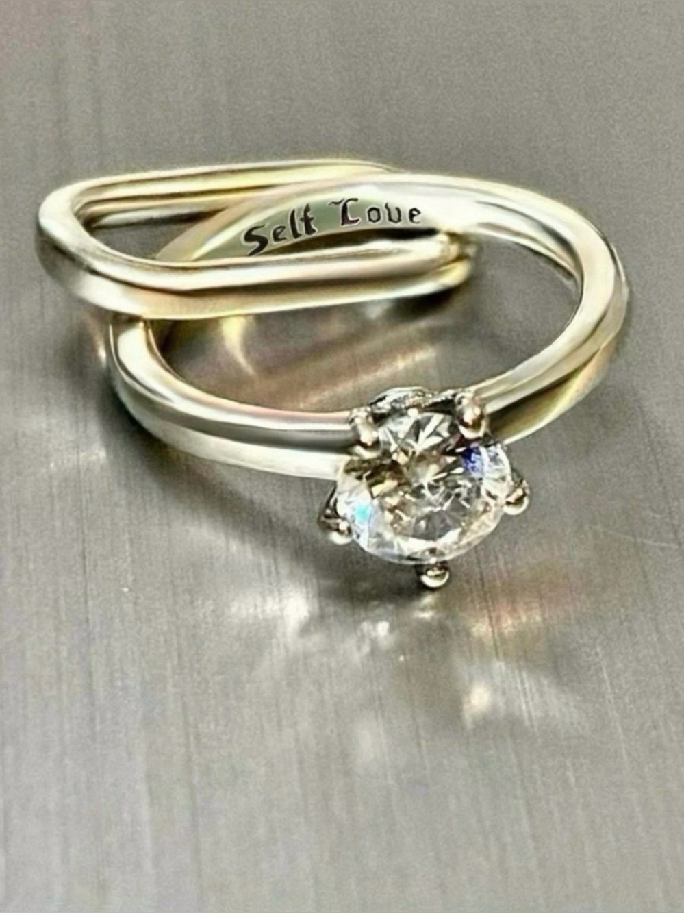 Pandora 925 Sterling Charm Connector ‘Marry Me’ Double Styling Link #792525C01 - Picture 4 of 13